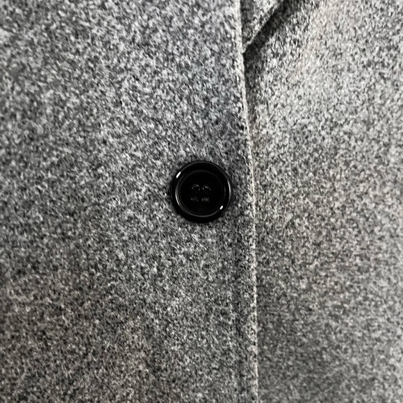 Grey warm trench coat/pea coat - Picture 3 of 5
